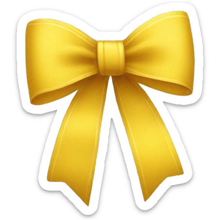 Yellow bow sticker