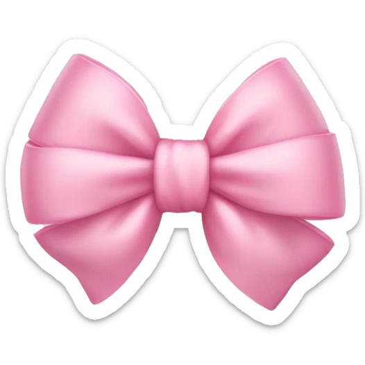 Baby pink bow sticker