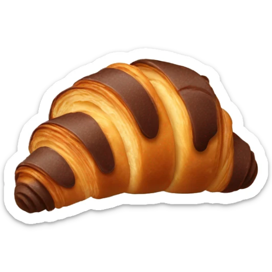 chocolate croissant  sticker