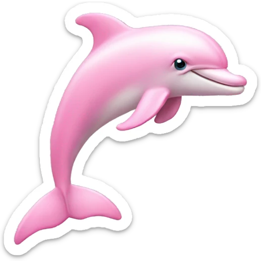 Pastel-pink-colors-dolphin sticker