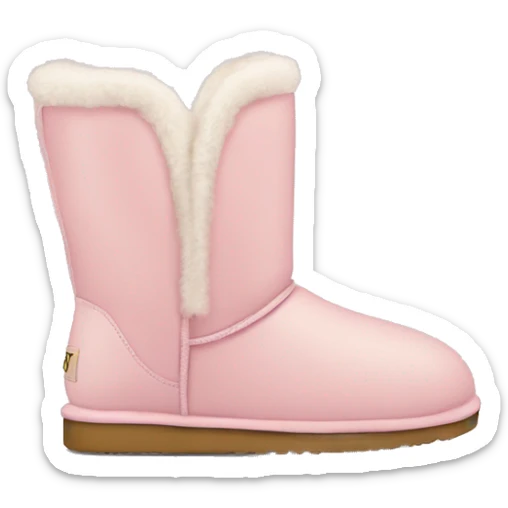 light pink uggs sticker
