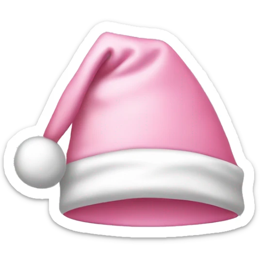 light pink santa hat sticker