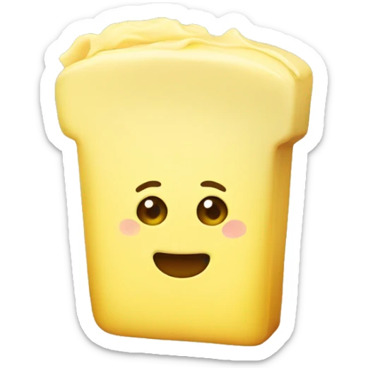 yellow butter sticker