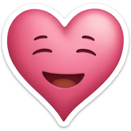 happy heart sticker