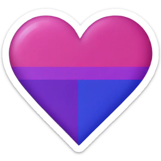 bisexual flag sticker