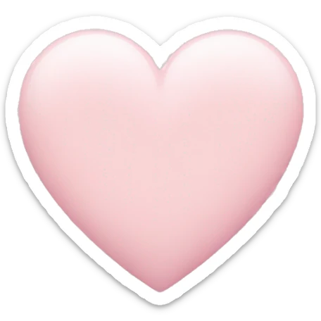 Pastel pink heart sticker