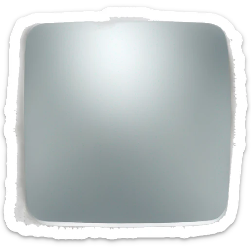square mirror sticker