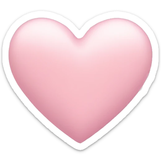 pastel pink heart sticker