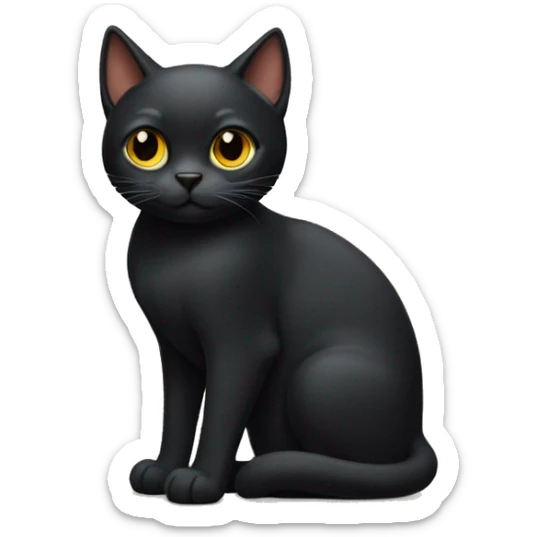 Gato negro sticker