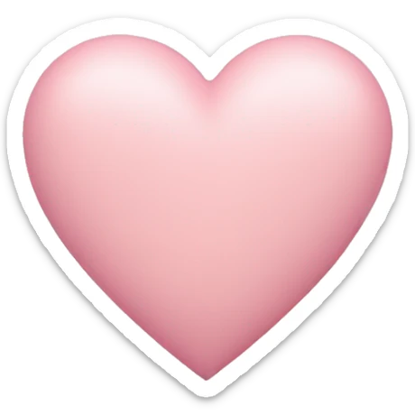 pastel pink heart  sticker