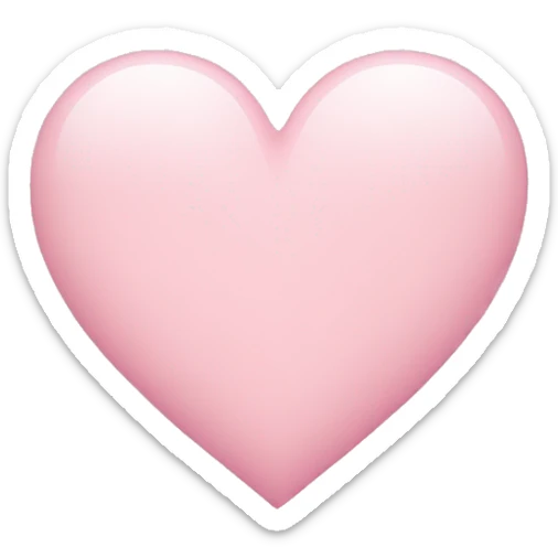 Light pink heart sticker