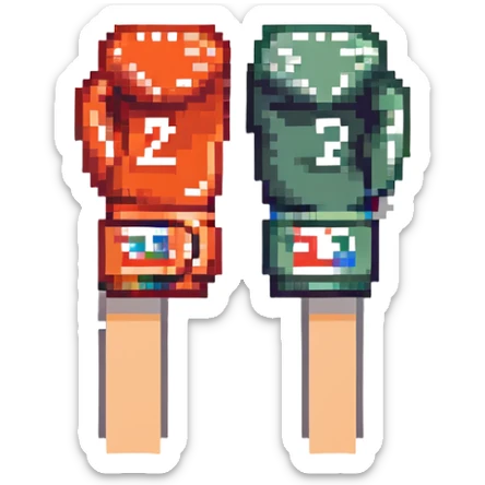 боксерские перчатки с надписью "23", no background sticker