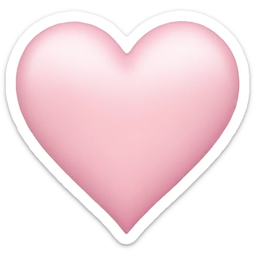 Pastel pink heart  sticker