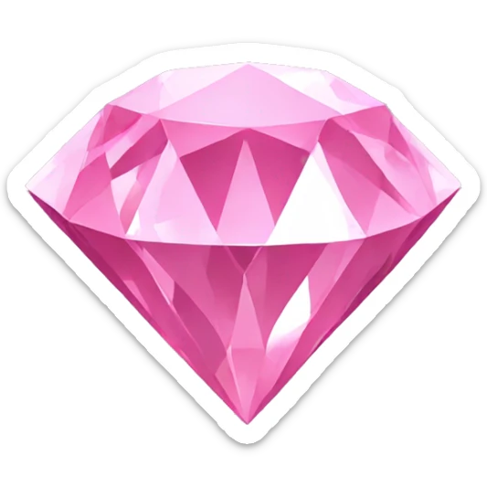 Pink diamond sticker