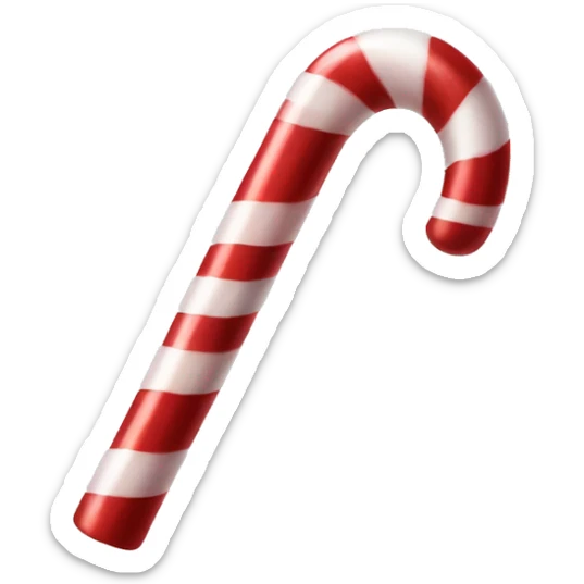 Giant candy cane sticker