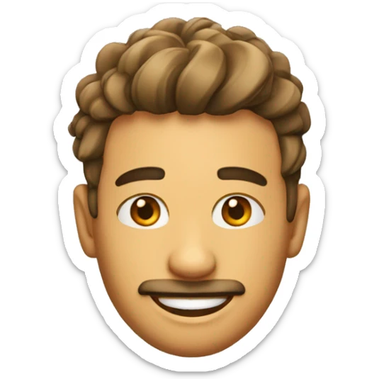 On the emoji below, add whisky glass on top of his head sticker