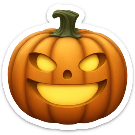 Pumpkin sticker