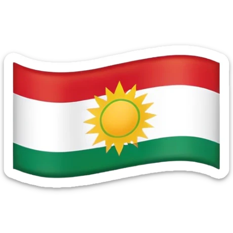 Kurdistan flag sticker