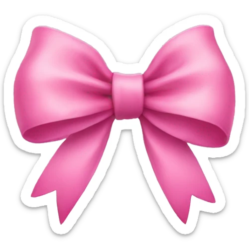 pink bow sticker