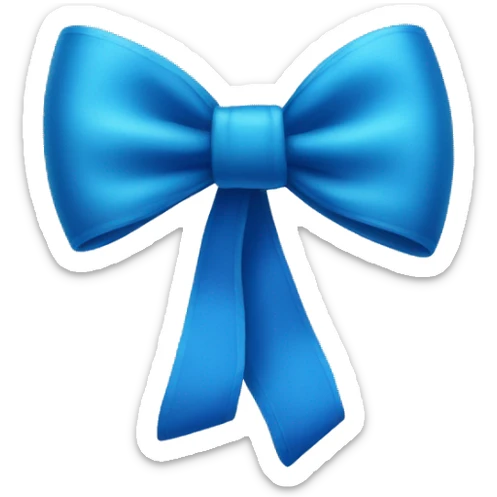 Blue Bow  sticker