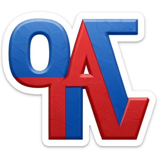 ATX  Block letters painted the colors of the Texas state flag sticker