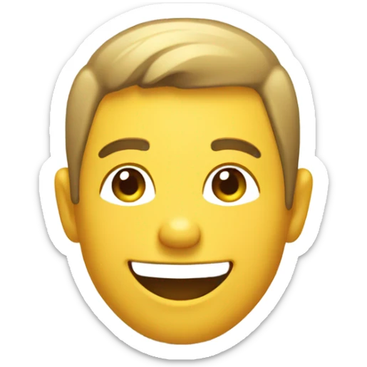 Smiling on toilet sticker