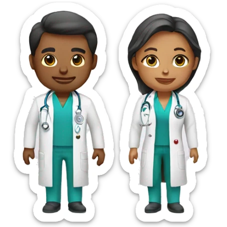 Couple Doctor sticker