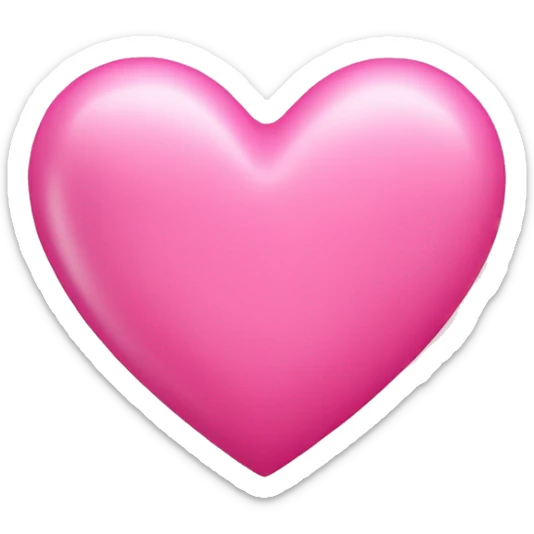 pink heart  sticker