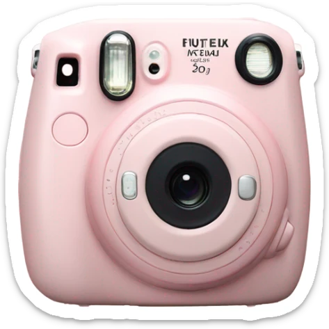 light pink fujifilm instax mini camera sticker