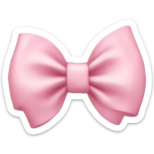 light pink bow sticker