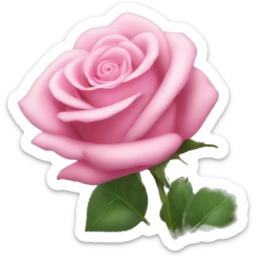 Pink rose sticker