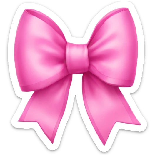 Pink bow  sticker