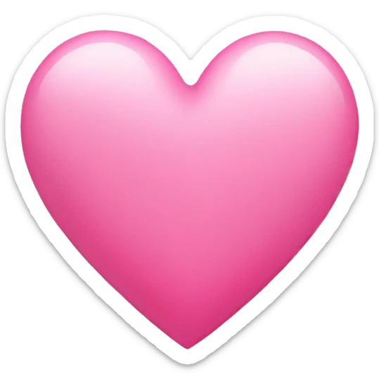 Pink heart sticker