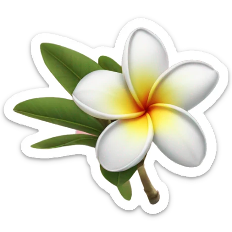Plumeria  sticker