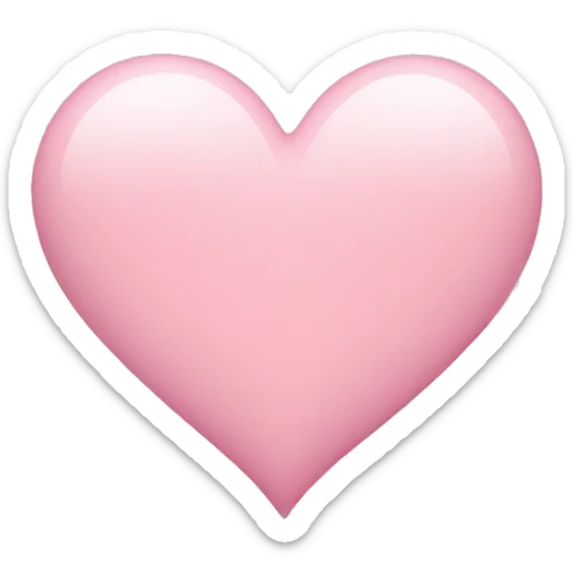 Light pink heart  sticker