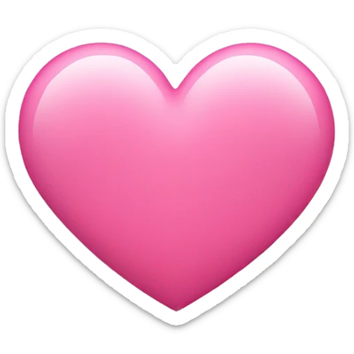 Pink heart sticker