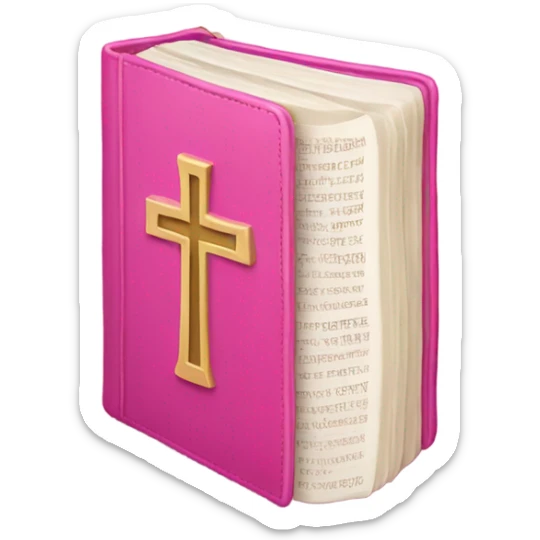 Pink bible sticker