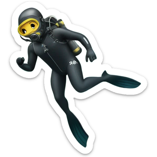Diver sticker