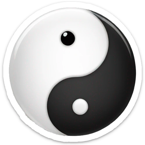 Yin yang  sticker