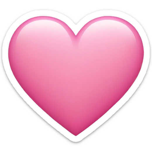 Pink heart  sticker
