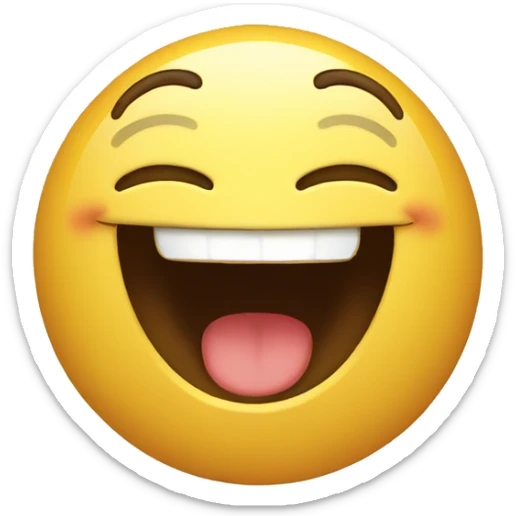 Laugh sticker