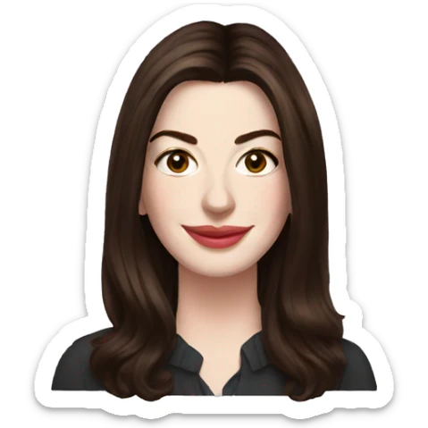 anne hathaway sticker