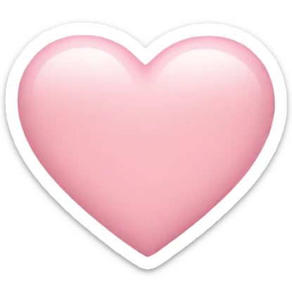 Light pink heart sticker