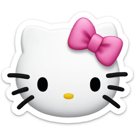 hello kitty bow sticker