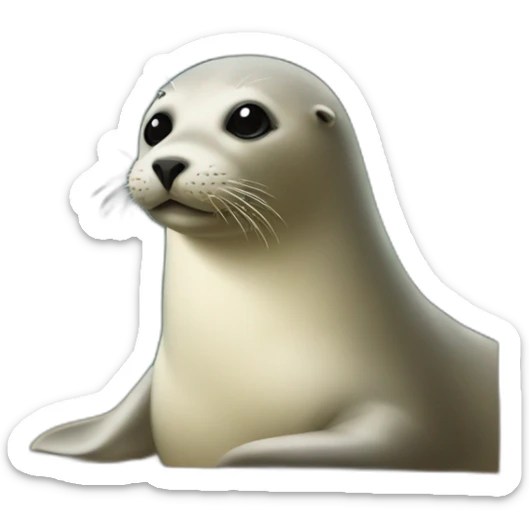 Seal painting a painting sticker