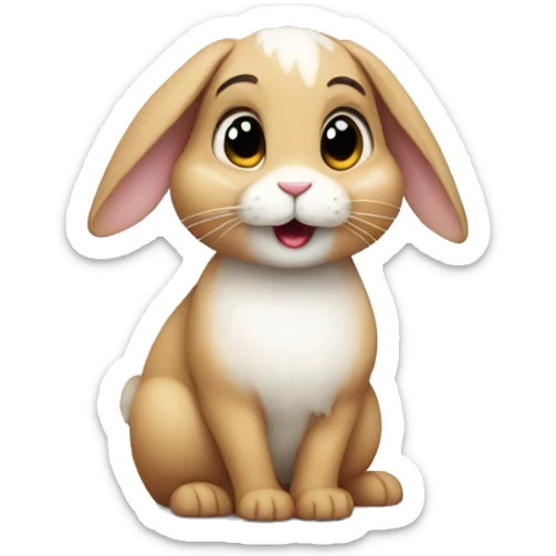 Cute rabbit  sticker