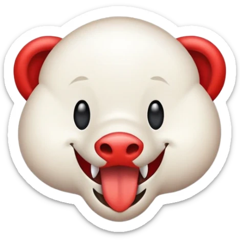 Emogi de confirmado con logo de una carniseca, nombre de la carnicería Ayady sticker