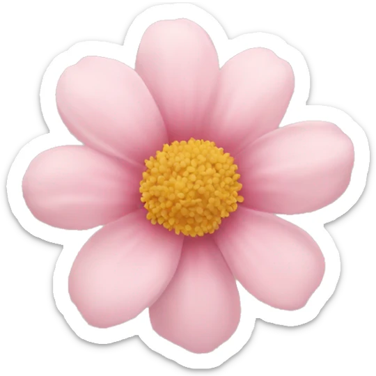 Soft pink flower  sticker