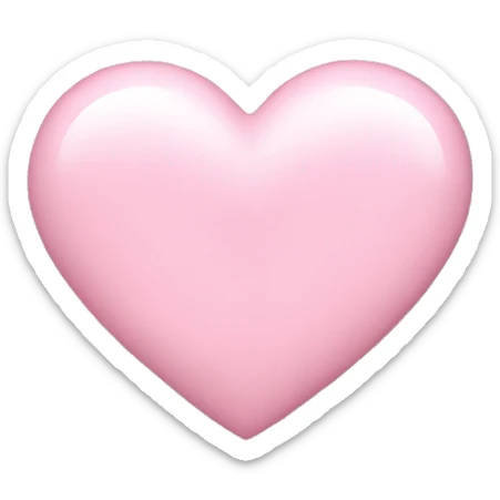 Baby pink heart sticker