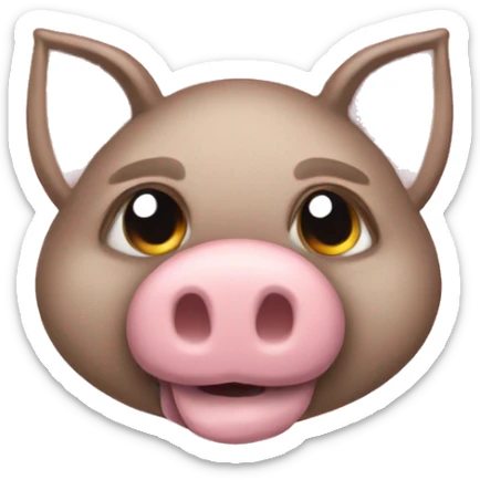 Can you make an emoji of suirrel and a pig as one animal? sticker
